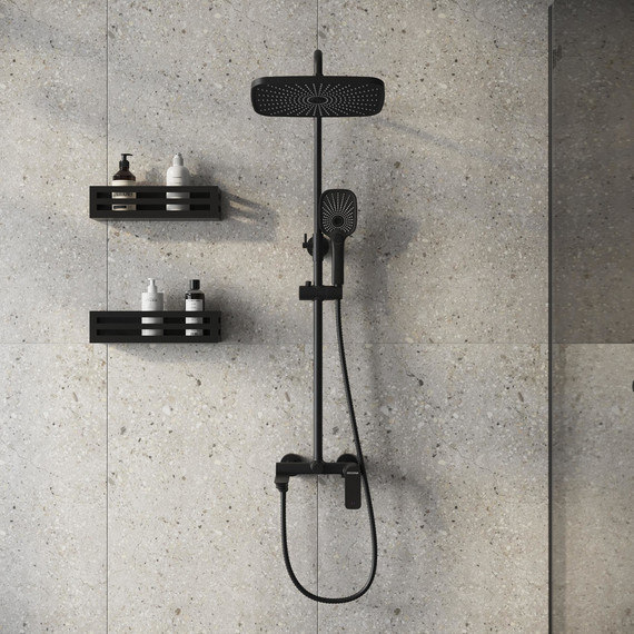 Душевая стойка Grossman Advans 500.K35.09.210, чёрный, Цвет производителя: чёрный - фото 4