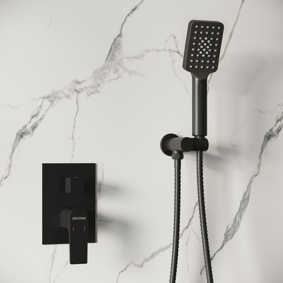 Душевая система для ванны Grossman Classic 501.K35.04.210, чёрный, Цвет производителя: чёрный - фото 5