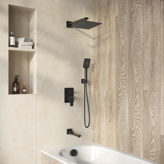 Душевая система для ванны Grossman Style 501.K35.05.210, чёрный, Цвет производителя: чёрный - фото 