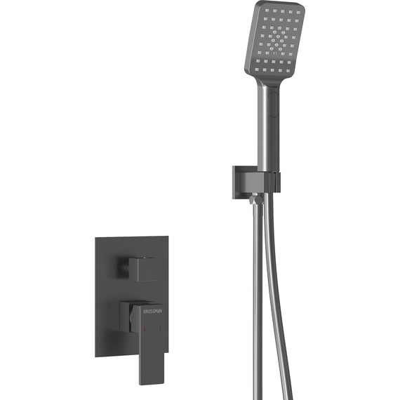Душевая система для ванны Grossman Style 501.K35.05.420, графит, Цвет производителя: графит - фото 7
