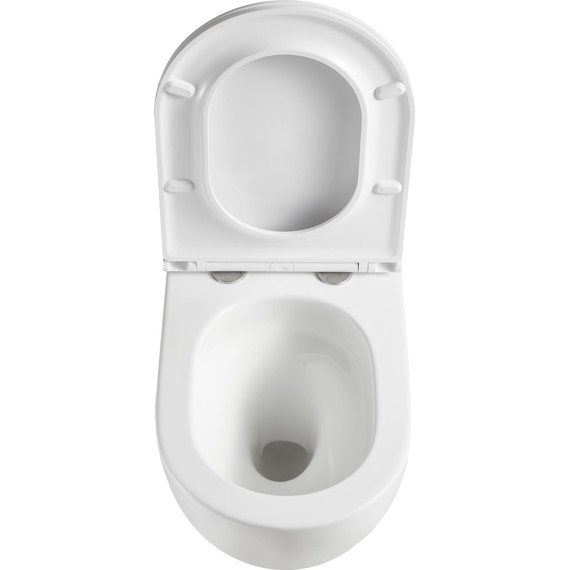 Унитаз подвесной безободковый Grossman GR-4411MSQ с крышкой микролифт, белый матовый (Система смыва торнадо), Цвет производителя: белый матовый - фото 11