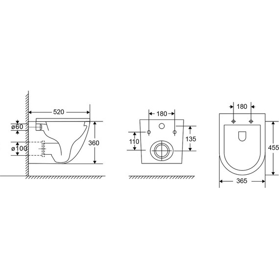 Унитаз подвесной безободковый Grossman GR-4411MSQ с крышкой микролифт, белый матовый (Система смыва торнадо), Цвет производителя: белый матовый - фото 13