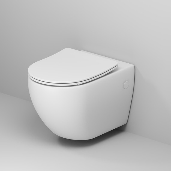 Унитаз подвесной безободковый Grossman GR-4411MSQ с крышкой микролифт, белый матовый (Система смыва торнадо), Цвет производителя: белый матовый - фото 3