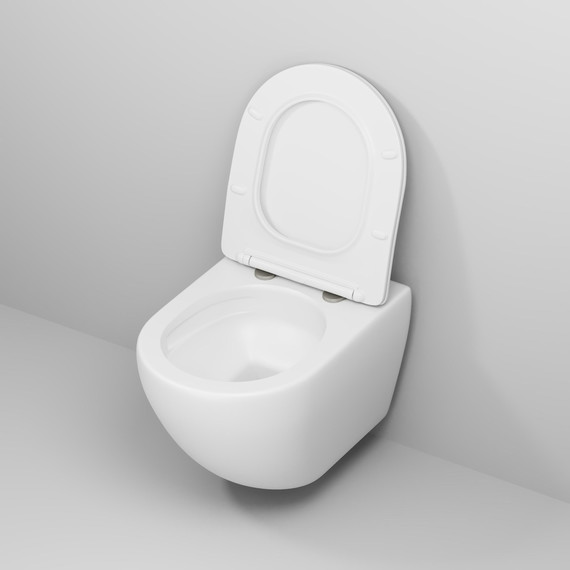 Унитаз подвесной безободковый Grossman GR-4457MSQ с крышкой микролифт, белый матовый (Система смыва торнадо), Цвет производителя: белый матовый - фото 8