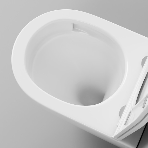 Унитаз подвесной безободковый Grossman GR-4457MSQ с крышкой микролифт, белый матовый (Система смыва торнадо), Цвет производителя: белый матовый - фото 9