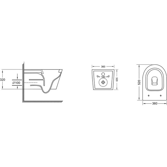 Унитаз подвесной безободковый Grossman GR-4457SQ с крышкой микролифт (Система смыва торнадо), Цвет производителя: белый - фото 11