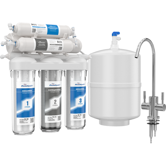 Фильтр обратного осмоса Аквабрайт АБФ-ОСМО-6 - фото 