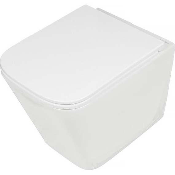 Унитаз подвесной безободковый AN Bitt с крышкой микролифт (система смыва Торнадо) - фото 2