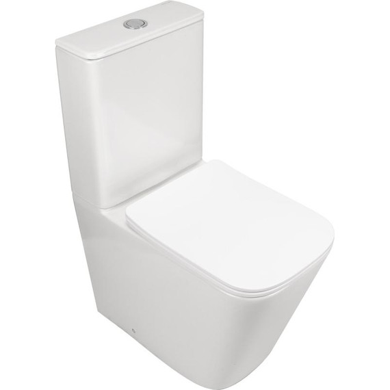 Унитаз-компакт безободковый AN Etta с крышкой микролифт (система смыва Торнадо) - фото 4