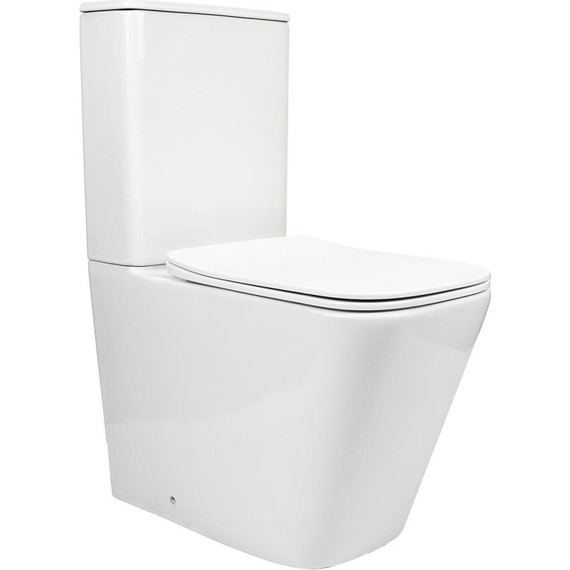 Унитаз-компакт безободковый AN Etta с крышкой микролифт (система смыва Торнадо) - фото 3