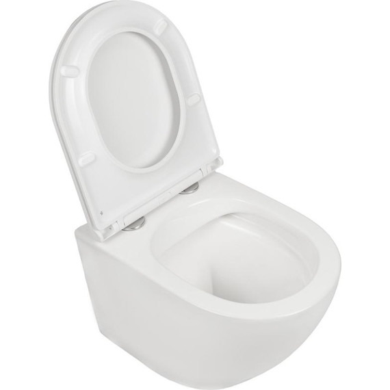 Унитаз подвесной безободковый AN Sky с крышкой микролифт - фото 7