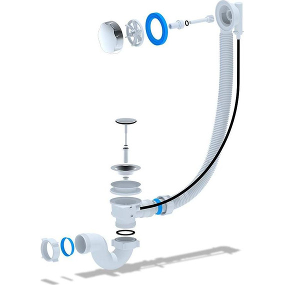 Сифон для ванны полуавтомат Ани Пласт EMS701 - фото 2