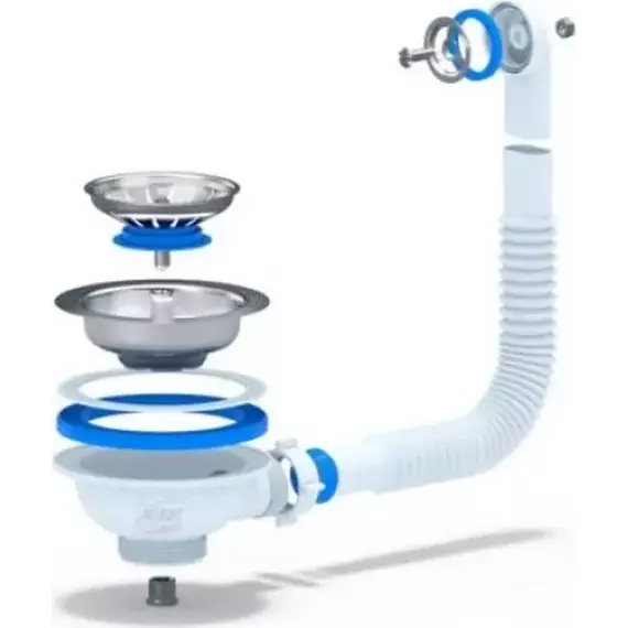 Сифон для мойки Ани Пласт A1042SP - фото 2