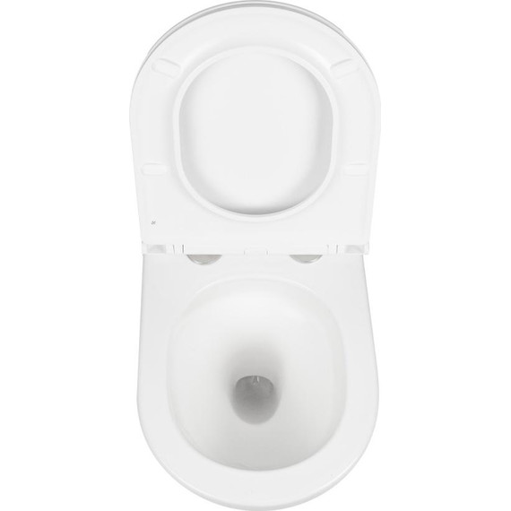 Унитаз подвесной безободковый AN Bloom с крышкой микролифт (система смыва Торнадо) - фото 11