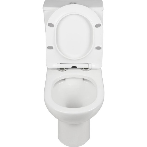 Унитаз-компакт безободковый AN Fire с крышкой микролифт - фото 7