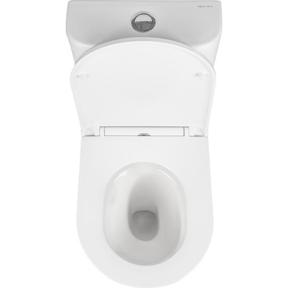 Унитаз-компакт безободковый AN Areta с крышкой микролифт (система смыва Торнадо) - фото 11