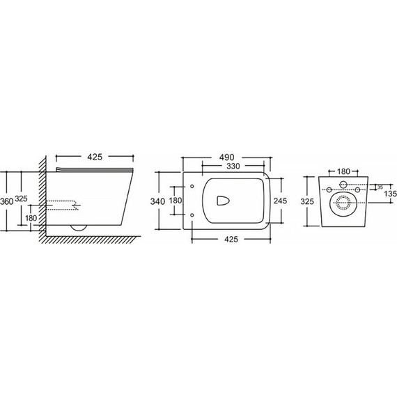 Унитаз подвесной безободковый AN Iron с крышкой микролифт - фото 16