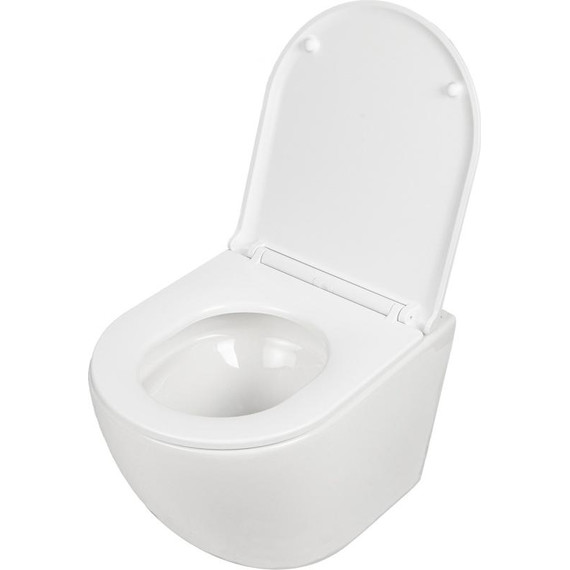 Унитаз подвесной безободковый AN Sky с крышкой микролифт (система смыва Торнадо) - фото 13