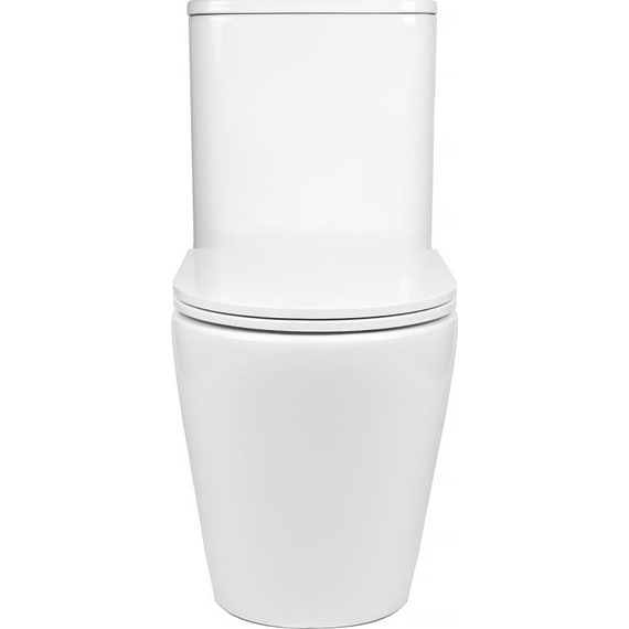 Унитаз-компакт безободковый AN Areta с крышкой микролифт (система смыва Торнадо) - фото 4