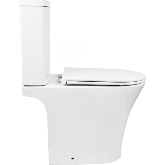 Унитаз-компакт безободковый AN Star с крышкой микролифт - фото 5