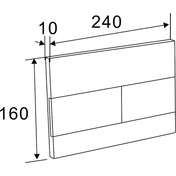 Кнопка смыва AN-3, белый глянцевый - фото 2