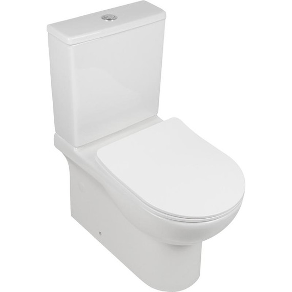 Унитаз-компакт безободковый AN Fire с крышкой микролифт - фото 2