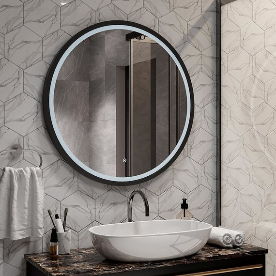 Зеркало для ванной комнаты AN Ламбада 80 см - фото 9