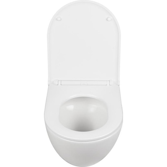 Унитаз подвесной безободковый AN Bloom с крышкой микролифт (система смыва Торнадо) - фото 7