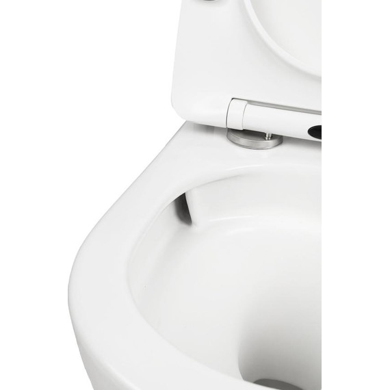 Унитаз подвесной безободковый AN Atria с крышкой микролифт (система смыва Торнадо) - фото 11