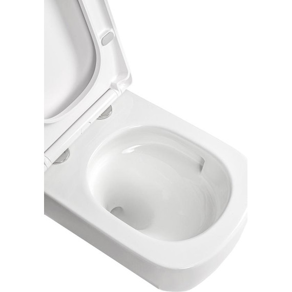 Унитаз подвесной безободковый AN Solana с крышкой микролифт (система смыва Торнадо) - фото 10