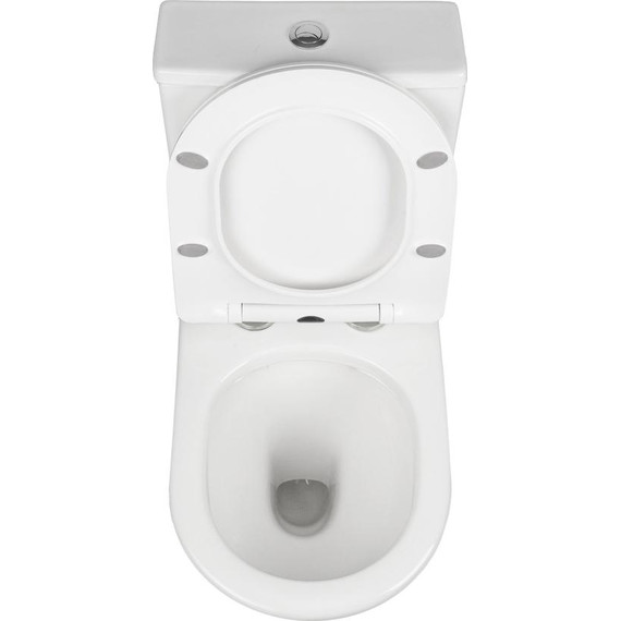 Унитаз-компакт безободковый AN Fire с крышкой микролифт - фото 11