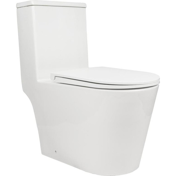 Унитаз-моноблок AN Rain с крышкой микролифт (система смыва Торнадо) - фото 2