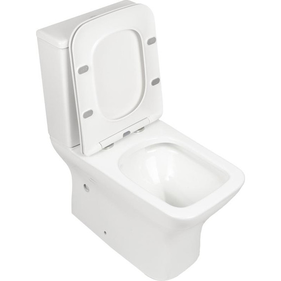 Унитаз-компакт безободковый AN Stone с крышкой микролифт - фото 4