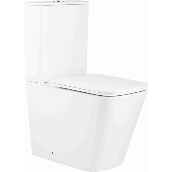 Унитаз-компакт безободковый AN Etta с крышкой микролифт (система смыва Торнадо) - фото 2