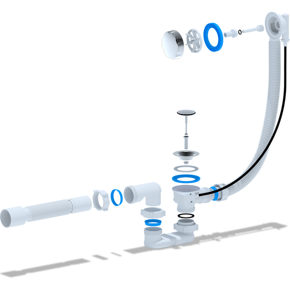 Сифон для ванны полуавтомат Ани Пласт EM701 - фото 2