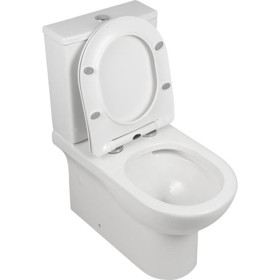 Унитаз-компакт безободковый AN Fire с крышкой микролифт - фото 14