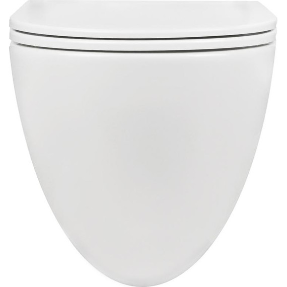 Унитаз подвесной безободковый AN Bloom с крышкой микролифт (система смыва Торнадо) - фото 4