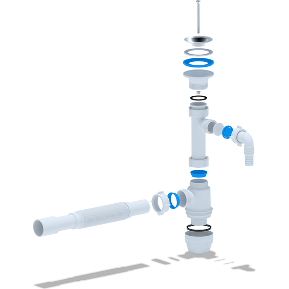 Сифон для умывальника Ани Пласт BM1315 - фото 2