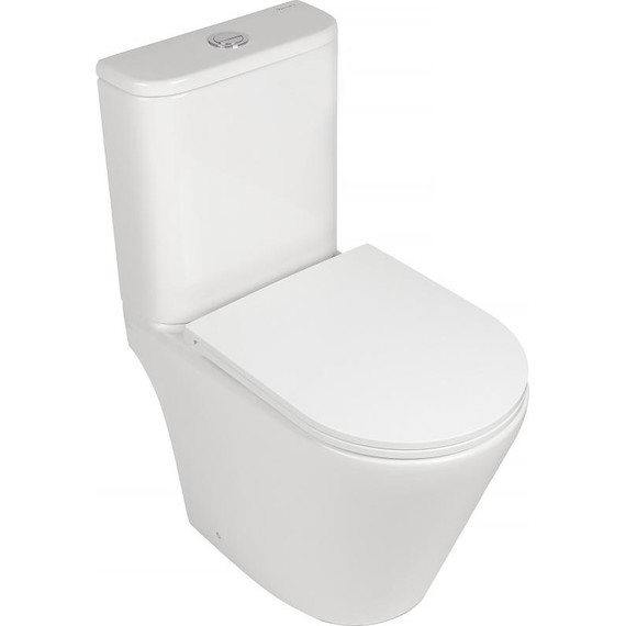 Унитаз-компакт безободковый AN Areta с крышкой микролифт (система смыва Торнадо) - фото 2