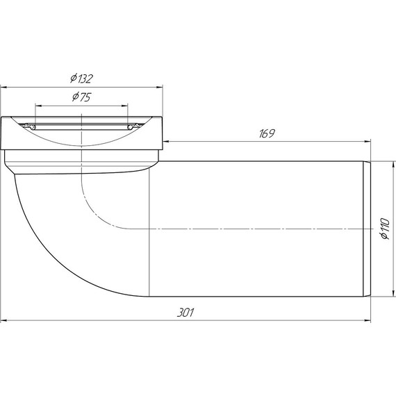 Колено для унитаза Ани Пласт W9220 - фото 2