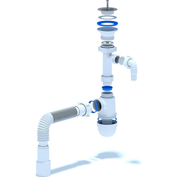 Сифон для умывальника Ани Пласт C1315 - фото 2