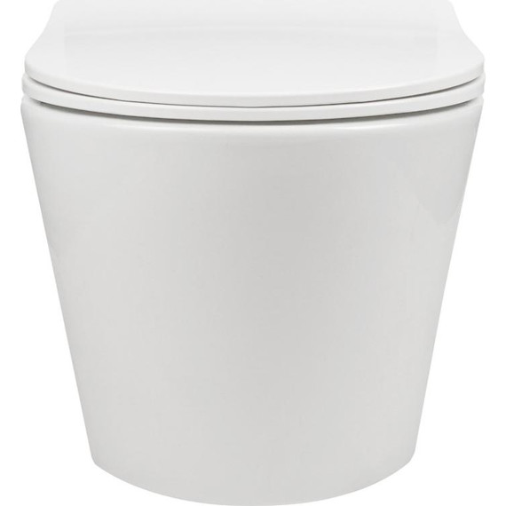 Унитаз подвесной безободковый AN Atria с крышкой микролифт (система смыва Торнадо) - фото 6