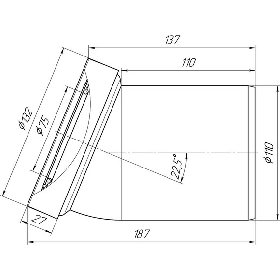 Колено для унитаза Ани Пласт W2220 - фото 2