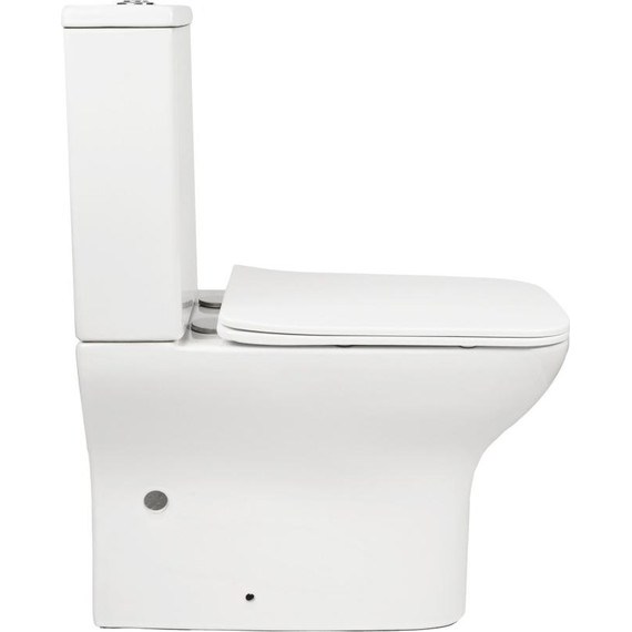 Унитаз-компакт безободковый AN Stone с крышкой микролифт - фото 10