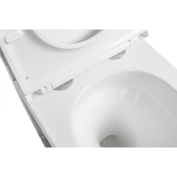 Унитаз подвесной безободковый AN Bloom с крышкой микролифт (система смыва Торнадо) - фото 9