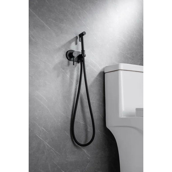 Набор для гигиенического душа Allen Brau Priority 5.31005-31 (со скрытой частью) чёрный матовый - фото 3