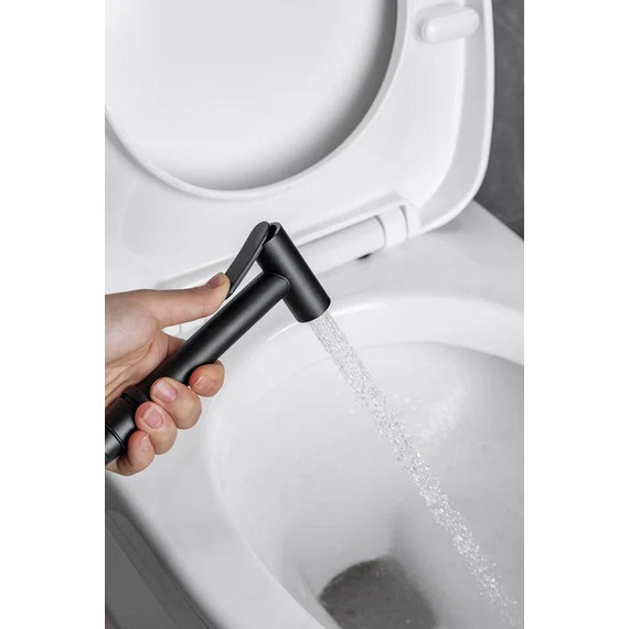 Набор для гигиенического душа Allen Brau Priority 5.31005-31 (со скрытой частью) чёрный матовый - фото 7