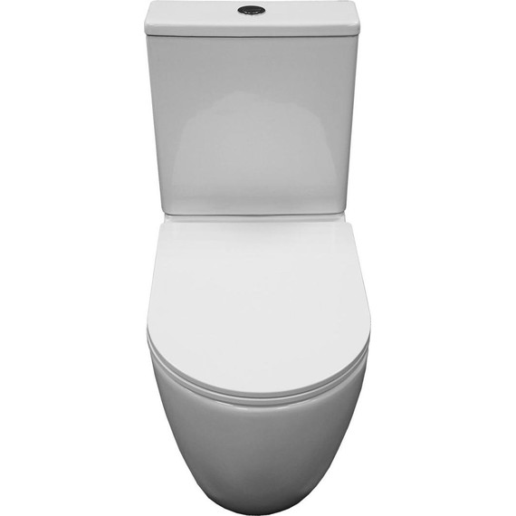 Унитаз-компакт безободковый Azario Verona AZ-8301 с крышкой микролифт (система смыва Торнадо) - фото 2