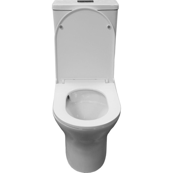 Унитаз-компакт безободковый Azario Tesoro AZ-8501 с крышкой микролифт (система смыва Торнадо) - фото 4