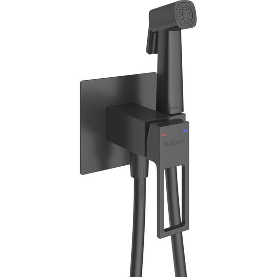 Набор для гигиенического душа BelBagno LUC-HGN-NERO, чёрный матовый - фото 2